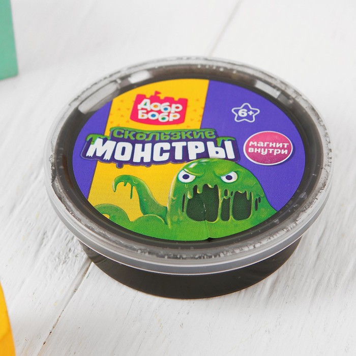 Слизь для рук с магнитом, чёрная, 80 мл