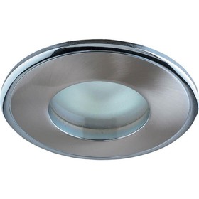 Встраиваемый светильник Novotech, 50 Вт, GX5,3, 12 В, 74x74 мм, d=74 мм, цвет серебро