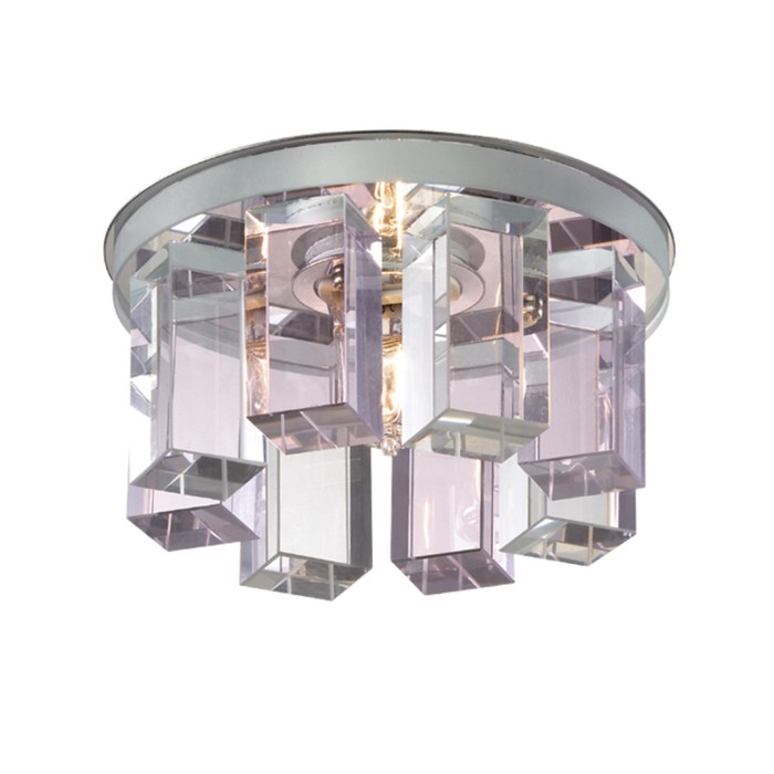 Встраиваемый светильник Novotech, 40 Вт, G9, 220 В, 50x50 мм, d=50 мм, цвет хром