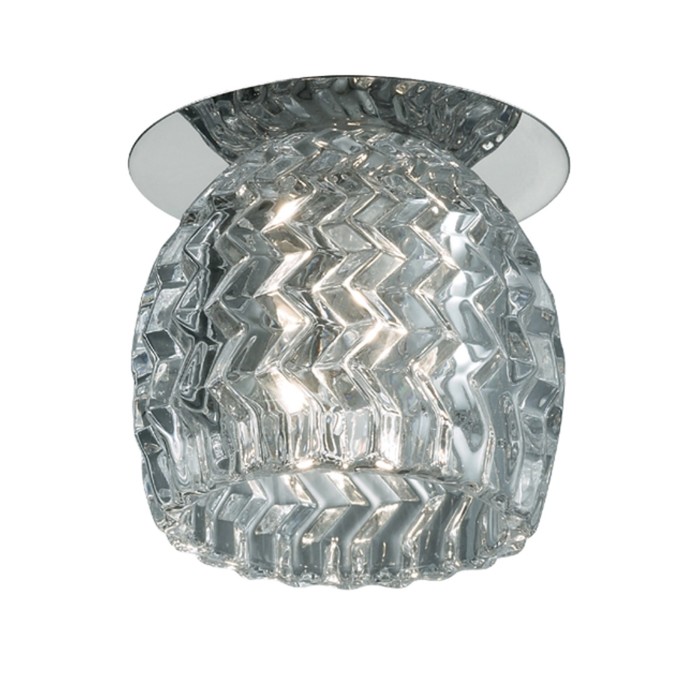 Встраиваемый светильник Novotech, 40 Вт, G9, 220 В, 60x60 мм, d=60 мм, цвет хром