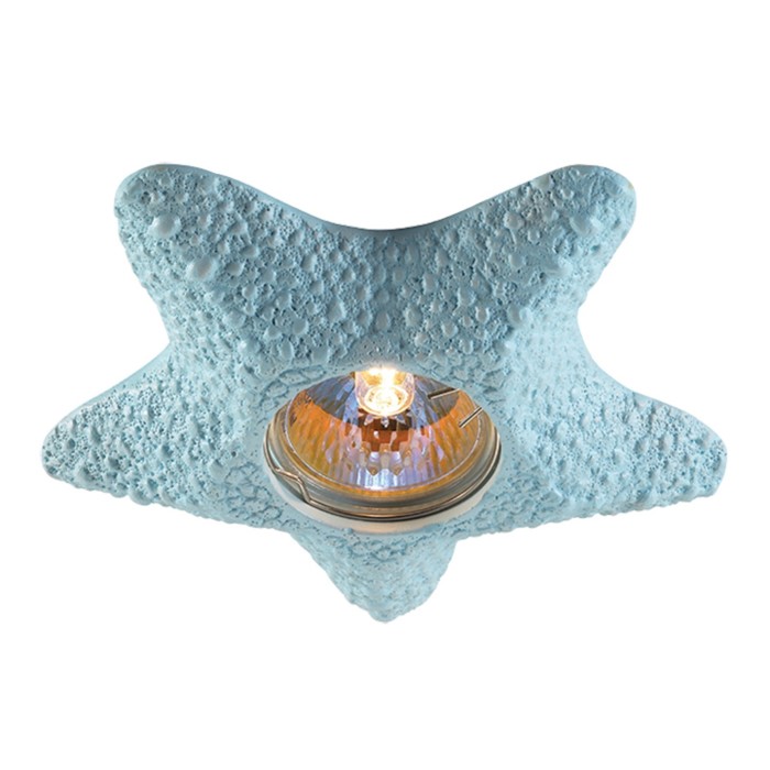 Встраиваемый светильник Novotech, 50 Вт, GX5,3, 12 В, 65x65 мм, d=65 мм, синий