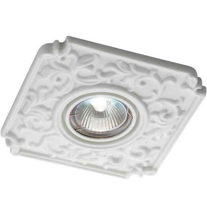 Встраиваемый светильник Novotech, 50 Вт, GX5,3, 12 В, 65x65 мм, d=65 мм, белый