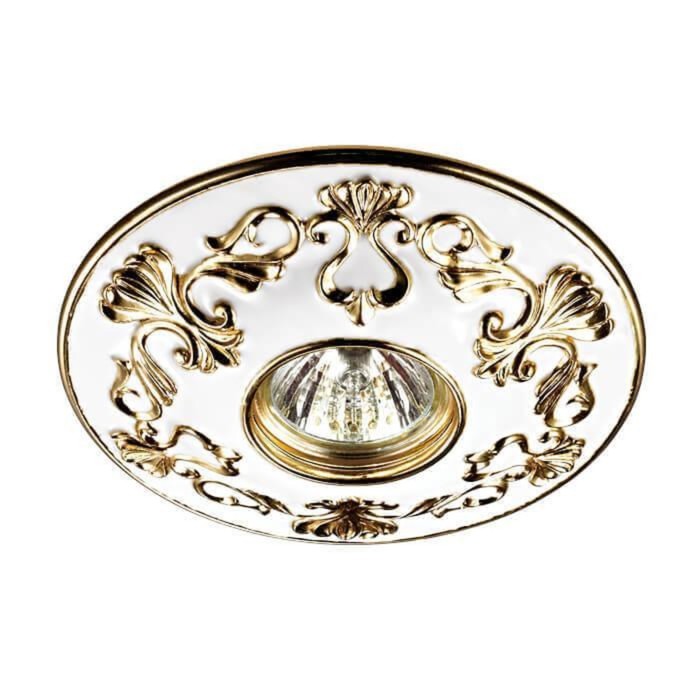 Встраиваемый светильник Novotech, 50 Вт, GX5,3, 12 В, 65x65 мм, d=65 мм, белый