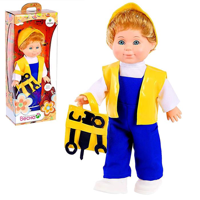 Кукла "Митя строитель" со звуковым устройством, 34 см