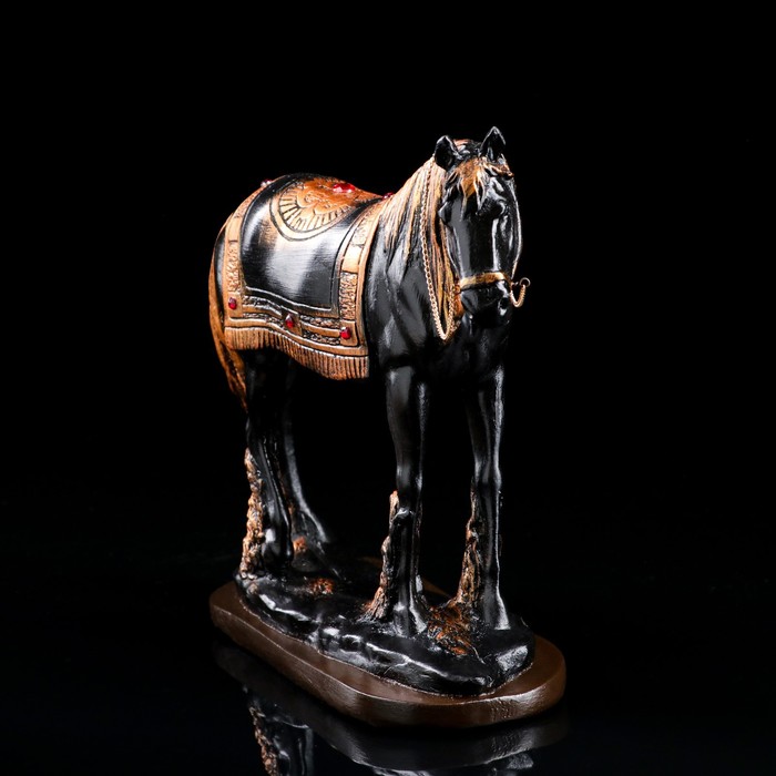 Сувенир "Конь вороной" 27 см, чёрная