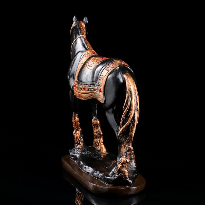 Сувенир "Конь вороной" 27 см, чёрная