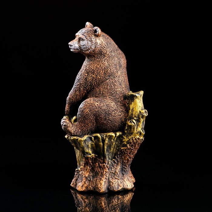 Сувенир "Медведь на ветке", бронза