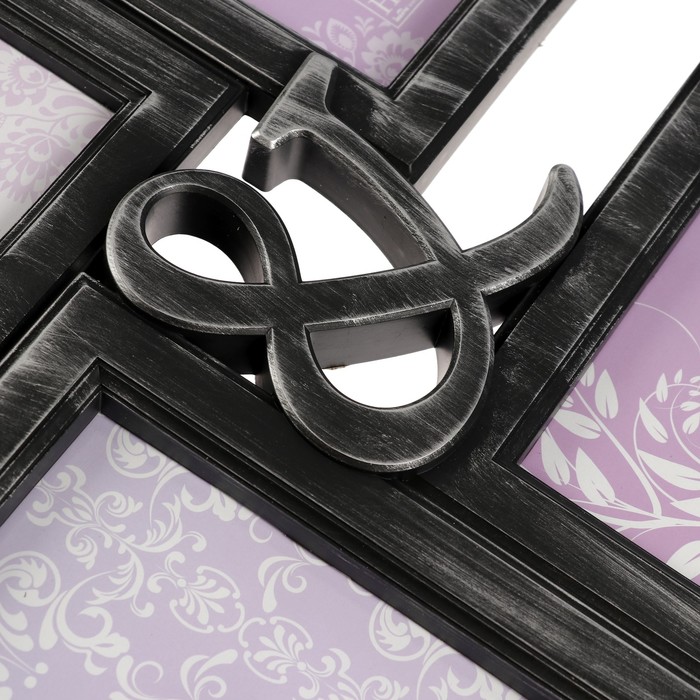 Фоторамка на 6 фото 5х10х15, 10х10 см Innova PI07200 "Milano VIII" серебряная