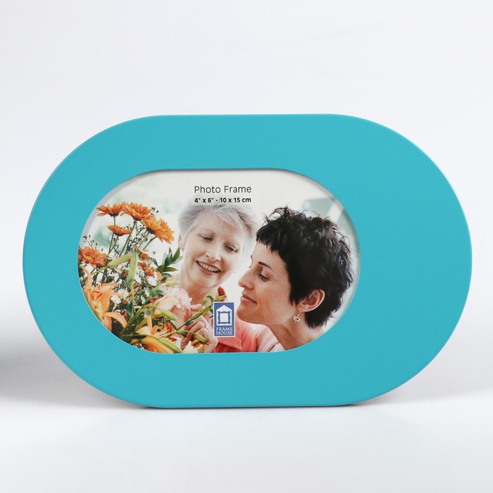 Фоторамка 10х15 см PATA 94739N al овал -светло голубая