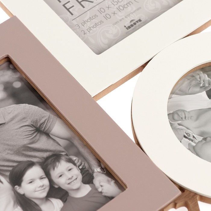 Фоторамка на 5 фото 3х10х15, 2х10х10 см Innova PI06405 "Madeira Family "Home"