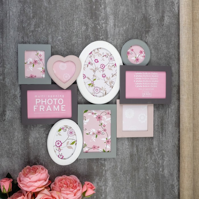 Фоторамка на 9 фото 13х18, 3х10х15, 9х13, 2х10х10, 8х10, 8х8 см Innova PI03437 "Madeira