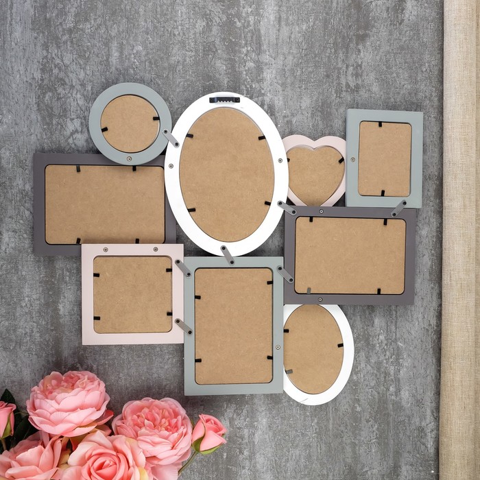 Фоторамка на 9 фото 13х18, 3х10х15, 9х13, 2х10х10, 8х10, 8х8 см Innova PI03437 "Madeira