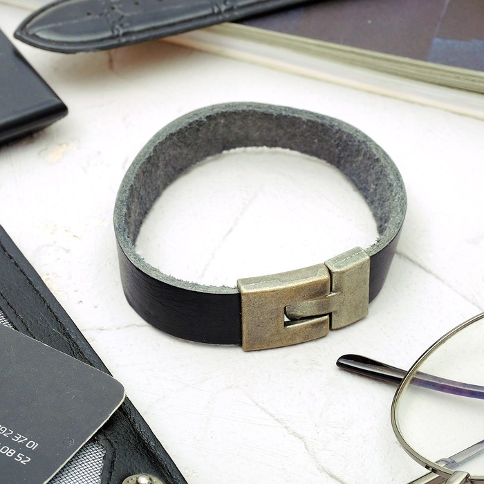 Браслет мужской "Викинг", цвет чёрный