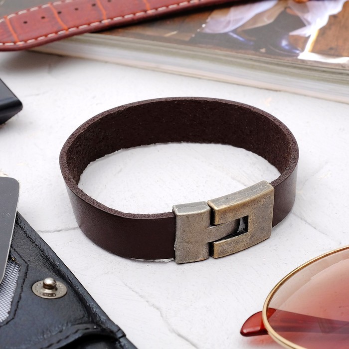 Браслет мужской "Викинг", цвет коричневый