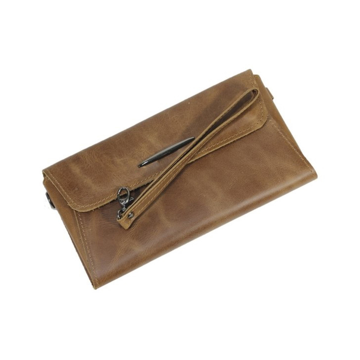 Кошелёк, натуральная кожа, цвет коричневый