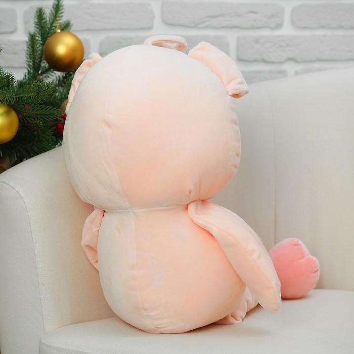 Мягкая игрушка "Свинка", сердечко на животике, 50 см