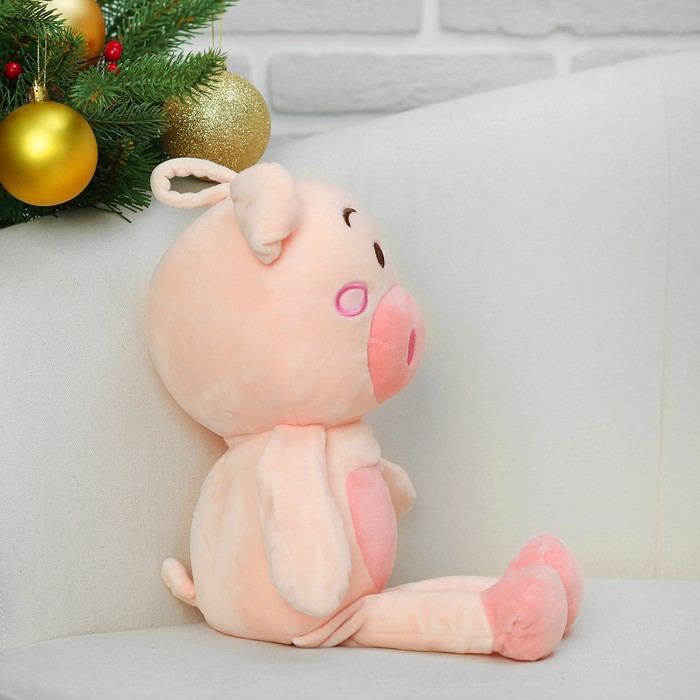 Мягкая игрушка "Свинка" сердечко на животике, 30 см