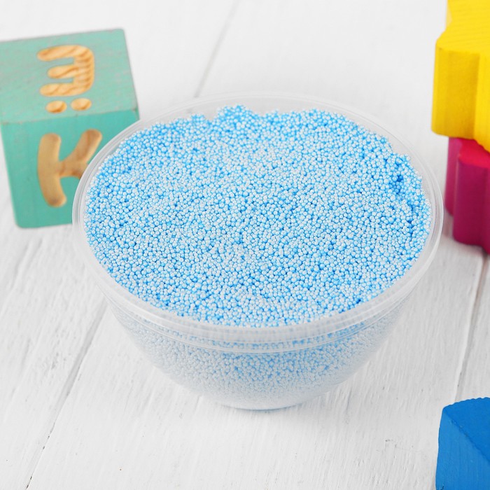 Шариковый пластилин "ДобрБобр" мелкозернистый, 200 мл, синий