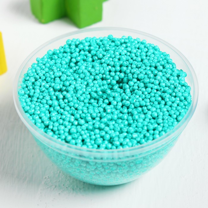 Шариковый пластилин "ДобрБобр" крупнозернистый, 200 мл, зелёный