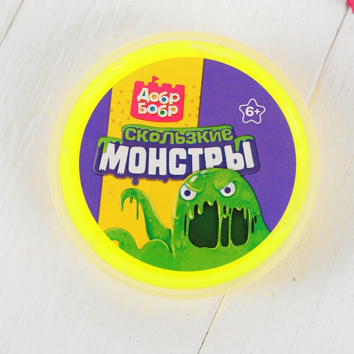 Слизь для рук с игрушкой, 80 мл, жёлтая