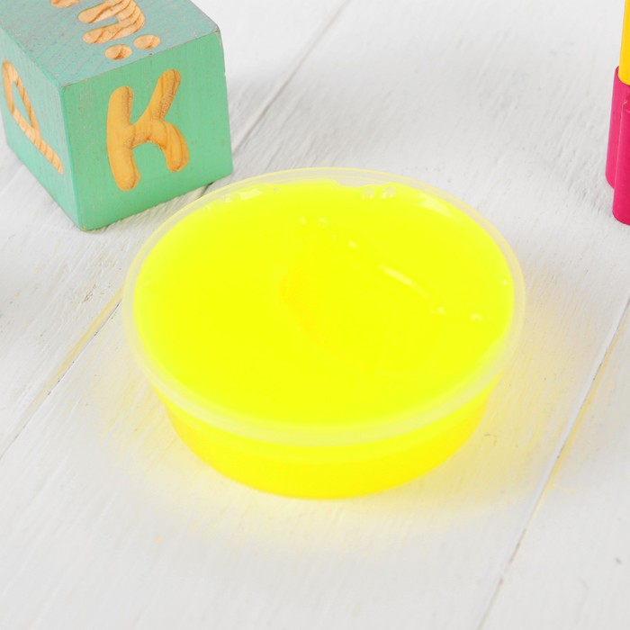 Слизь для рук с игрушкой, 80 мл, жёлтая