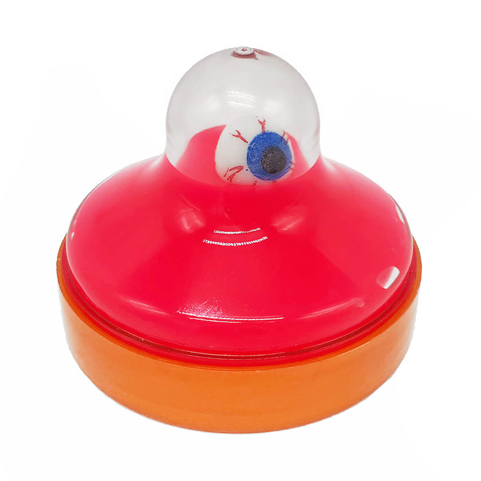 Слизь с игрушкой "Монстр" с глазом, розовый флюр, 150 мл