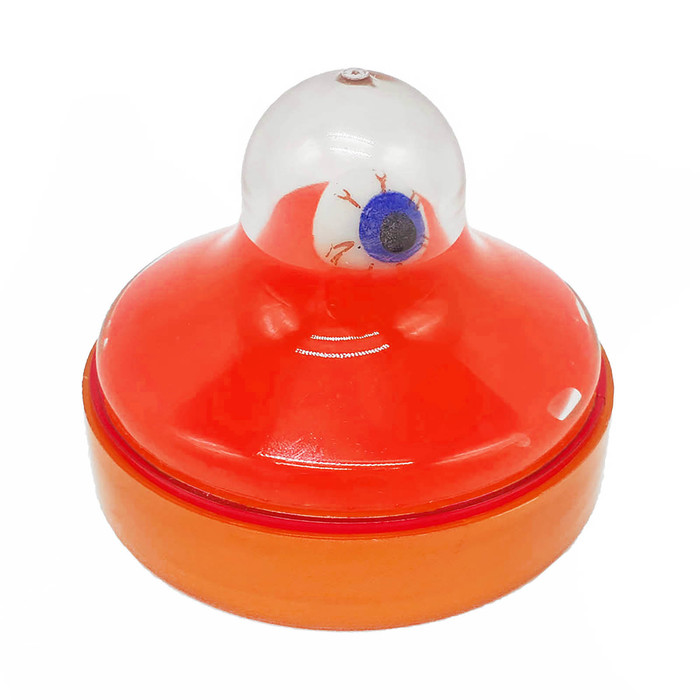 Слизь с игрушкой "Монстр" с глазом, красный, 150 мл