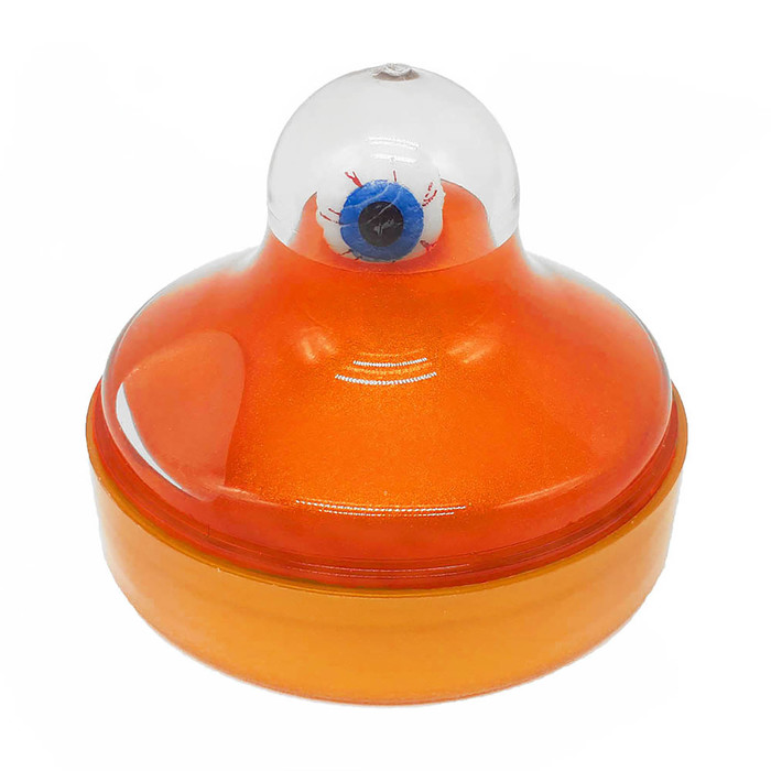 Слизь с игрушкой "Монстр" с глазом, оранжевый, 150 мл