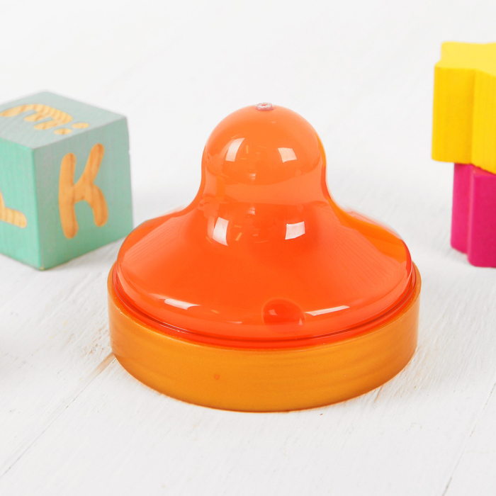 Слизь с игрушкой "Монстр" с глазом, оранжевый, 150 мл