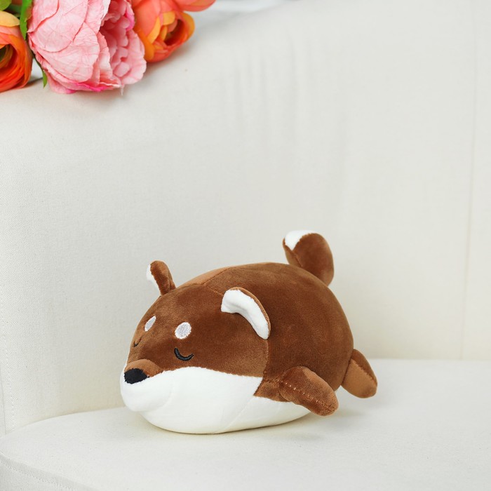 Мягкая игрушка "Спящий пёсик"  цвета МИКС