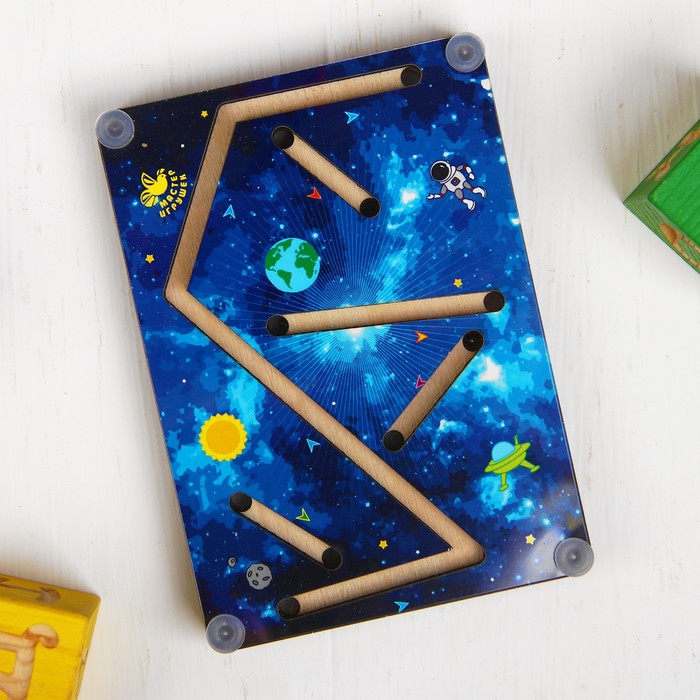 Лабиринт с шариком "Телепорт", двусторонний