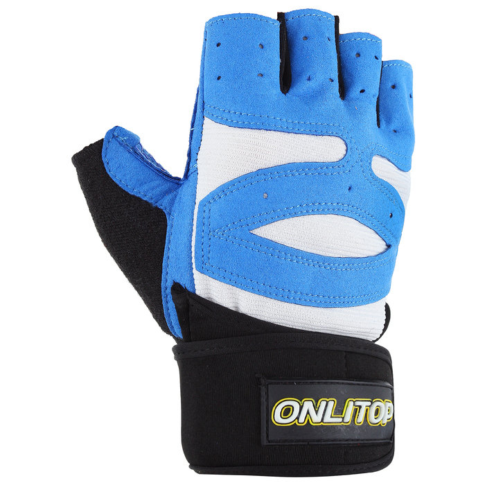 Перчатки спортивные, размер универсальный, цвет черный