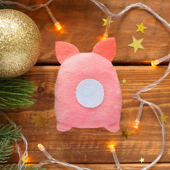 Магнит новогодний "Исполнения мечты", мягкая игрушка