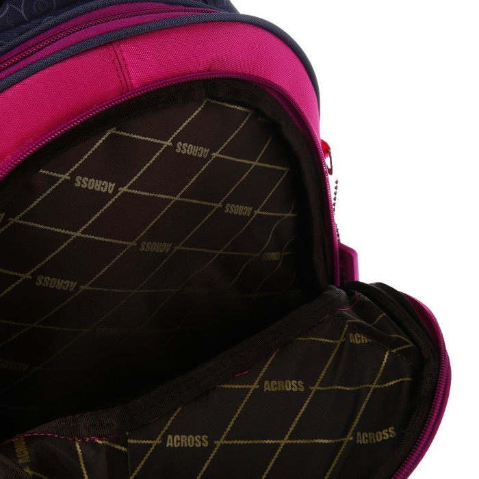 Рюкзак школьный эргоном.спинка Across CH2 39*27*15 дев сиреневый AC18-CH2-4