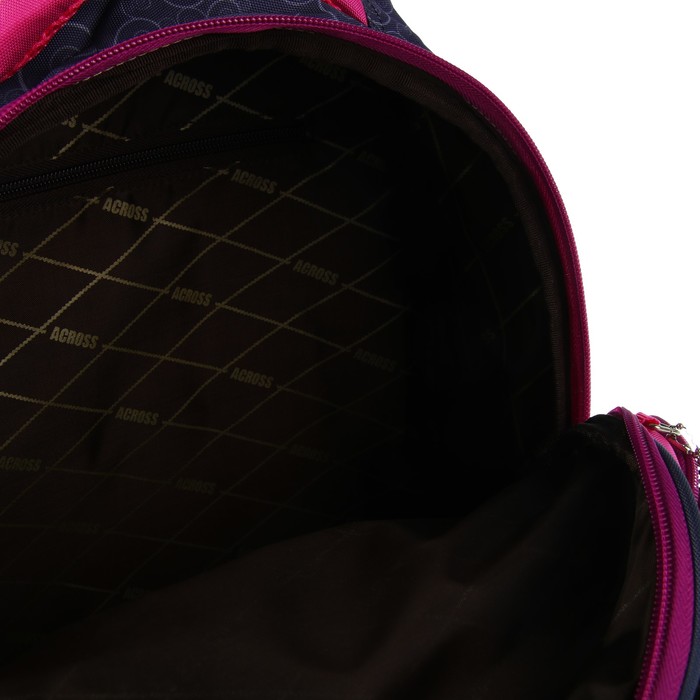 Рюкзак школьный эргоном.спинка Across CH2 39*27*15 дев сиреневый AC18-CH2-4