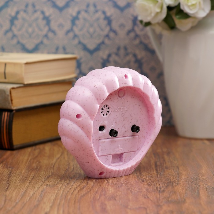 Будильник в виде ракушки, с подсветкой, микс морской тематики, 1 АА, пластик, 4х13х11.5 см