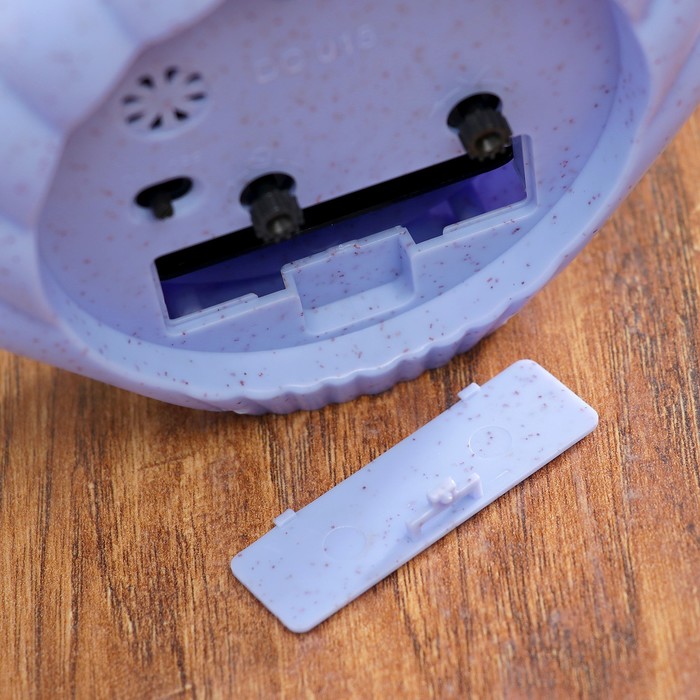 Будильник в виде ракушки, с подсветкой, микс морской тематики, 1 АА, пластик, 4х13х11.5 см