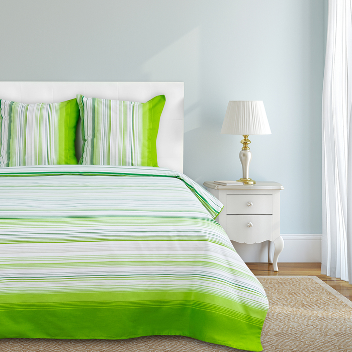 Постельное бельё "Этель" 2 сп. Софт (вид 2) 175х215 см, 200х220 см, 70х70 см - 2 шт, 100% хл, бязь 125 г/м2 + подарок - полотенце микс