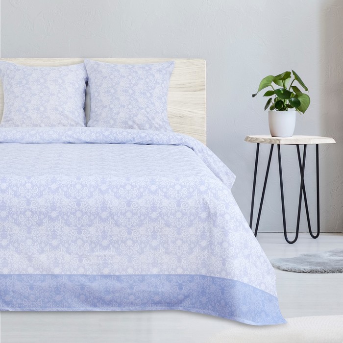 Постельное бельё "Этель" 2 сп. Иней 175х215, 200х220, 70х70-2 шт, поплин 125 г/м2 + подарок - полотенце микс