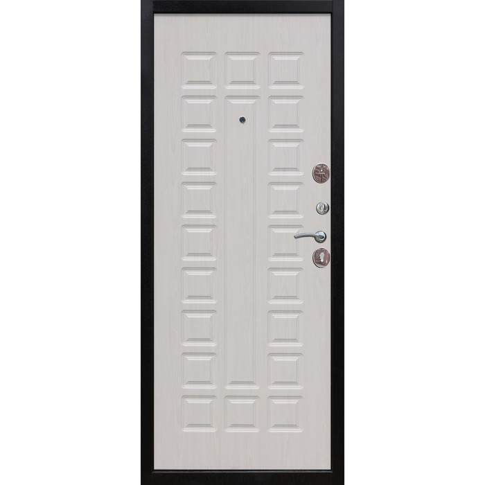 Дверь входная 12 см Сенатор Белый ясень 2050х860 (левая)