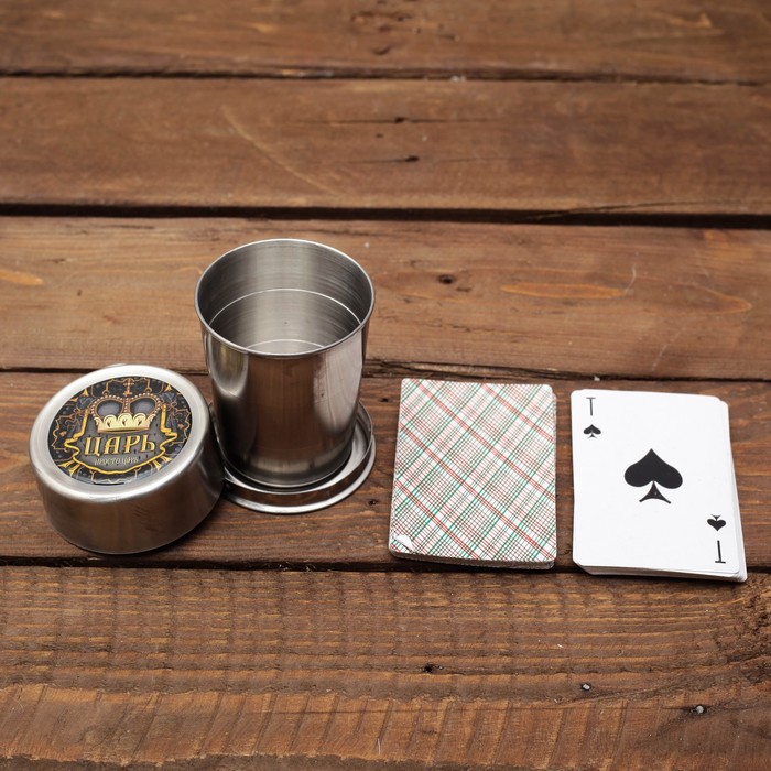 Набор "Царь", складная стопка, игральные карты