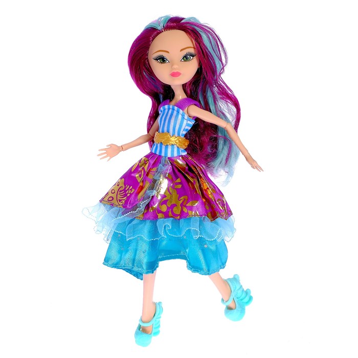 Кукла модница шарнирная "Элина" с аксессуарами, МИКС