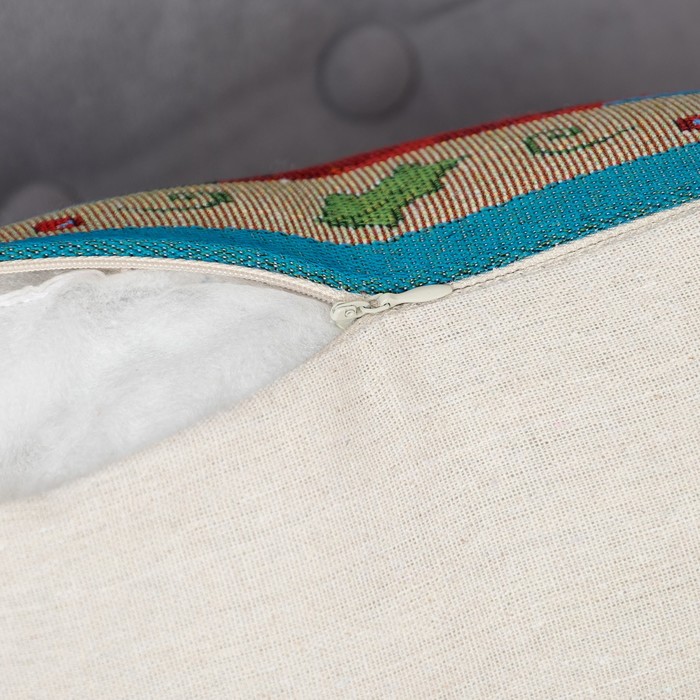 Наволочка декоративная НГ "Дедушка Мороз" 43*43 см, хлопок, п/э, гобелен