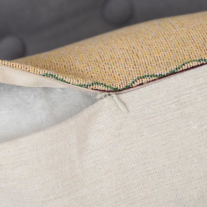 Наволочка декоративная НГ "Новогодние подарки" 43*43 см, хлопок, п/э, гобелен