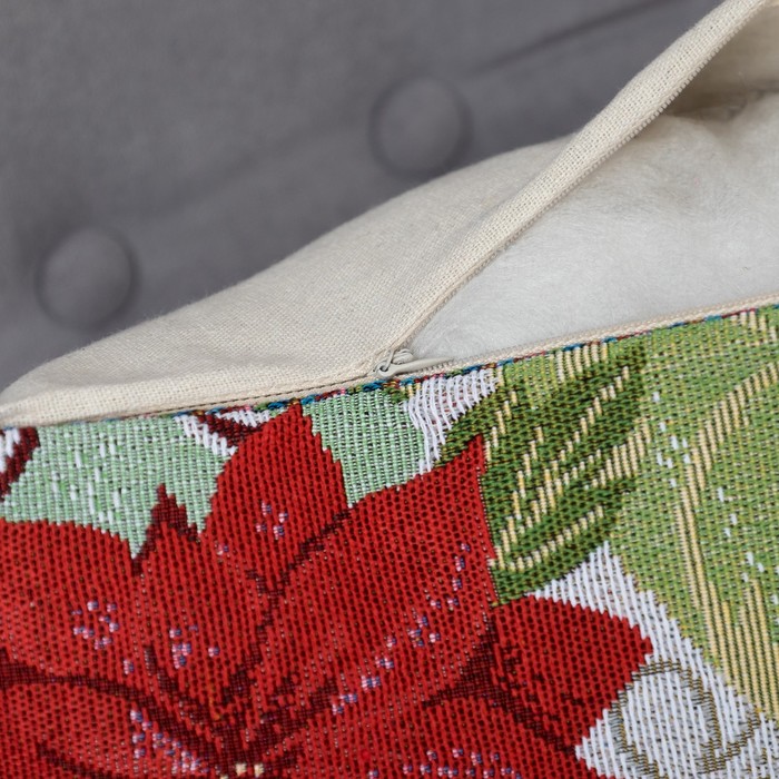 Наволочка декоративная НГ "Милый дедушка Мороз" 43*43 см, хлопок, п/э, гобелен