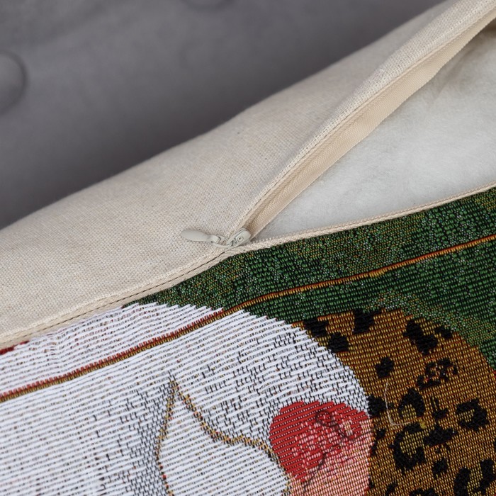 Наволочка декоративная НГ "Санта Клаус" 43*43 см, хлопок, п/э, гобелен