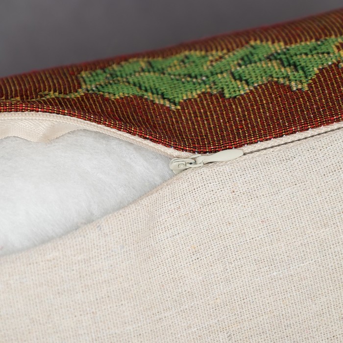 Наволочка декоративная НГ "Веселый Дедушка Мороз" 43*43 см, хлопок, п/э, гобелен