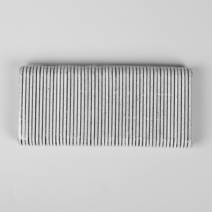 Пилка-наждак, абразивность 100/180, 9см, классика, фасовка 50шт, цвет чёрный