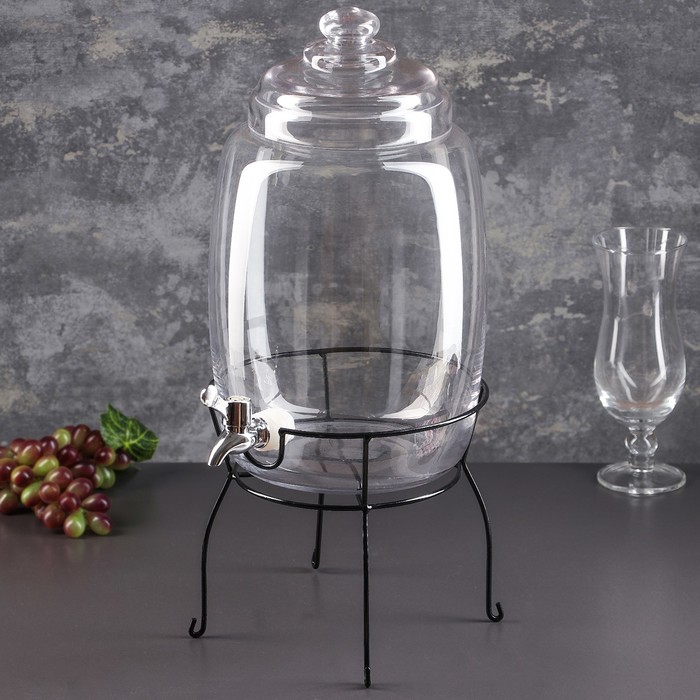 Кувшин 5,5 л "Классика", на подставке, с краником