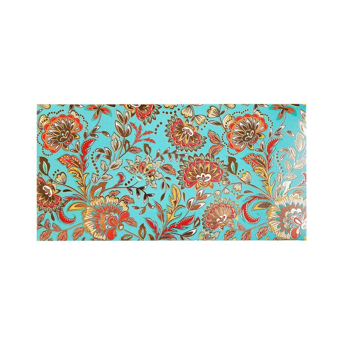 Конверт для денег "Универсальный" цветочный узор, золотая фольга